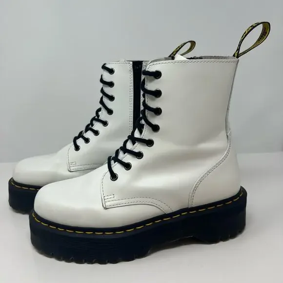 Dr Martens Women's Boots Size 9 Jadon AW004 Polished Smooth Leather - Picture 4 of 14